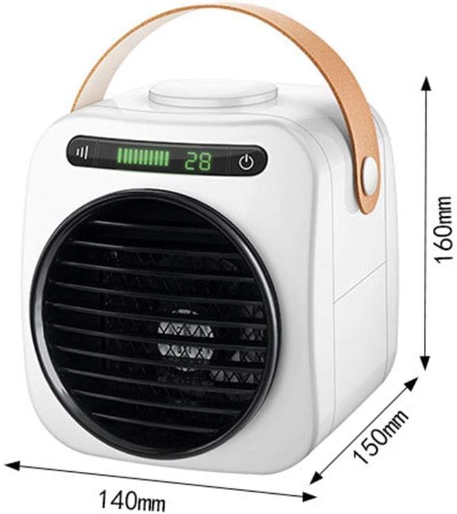 Portable Air Conditioner Fan Mini Evaporative Air Cooler with 350ml Large Water Tank Negative Ion Cooling Fan 3 Wind Speeds and LED Digital Display for Office Home Dorm Travel