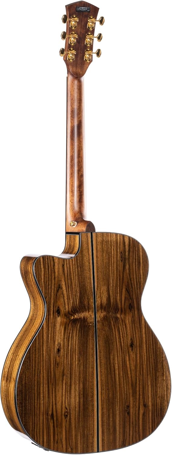 Cort 6 String Acoustic-Electric Guitar, Right, Natural Glossy, Full (GOLDOC6-BO)