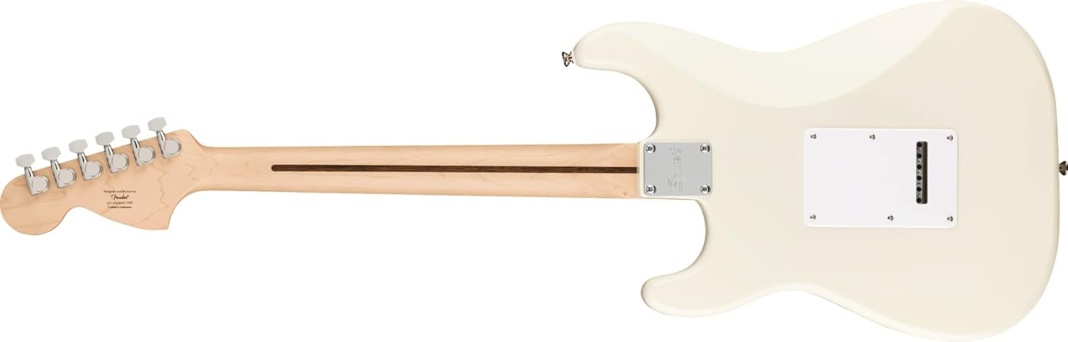 Squier Affinity Series Stratocaster Electric Guitar - Olympic White with Maple Fingerboard
