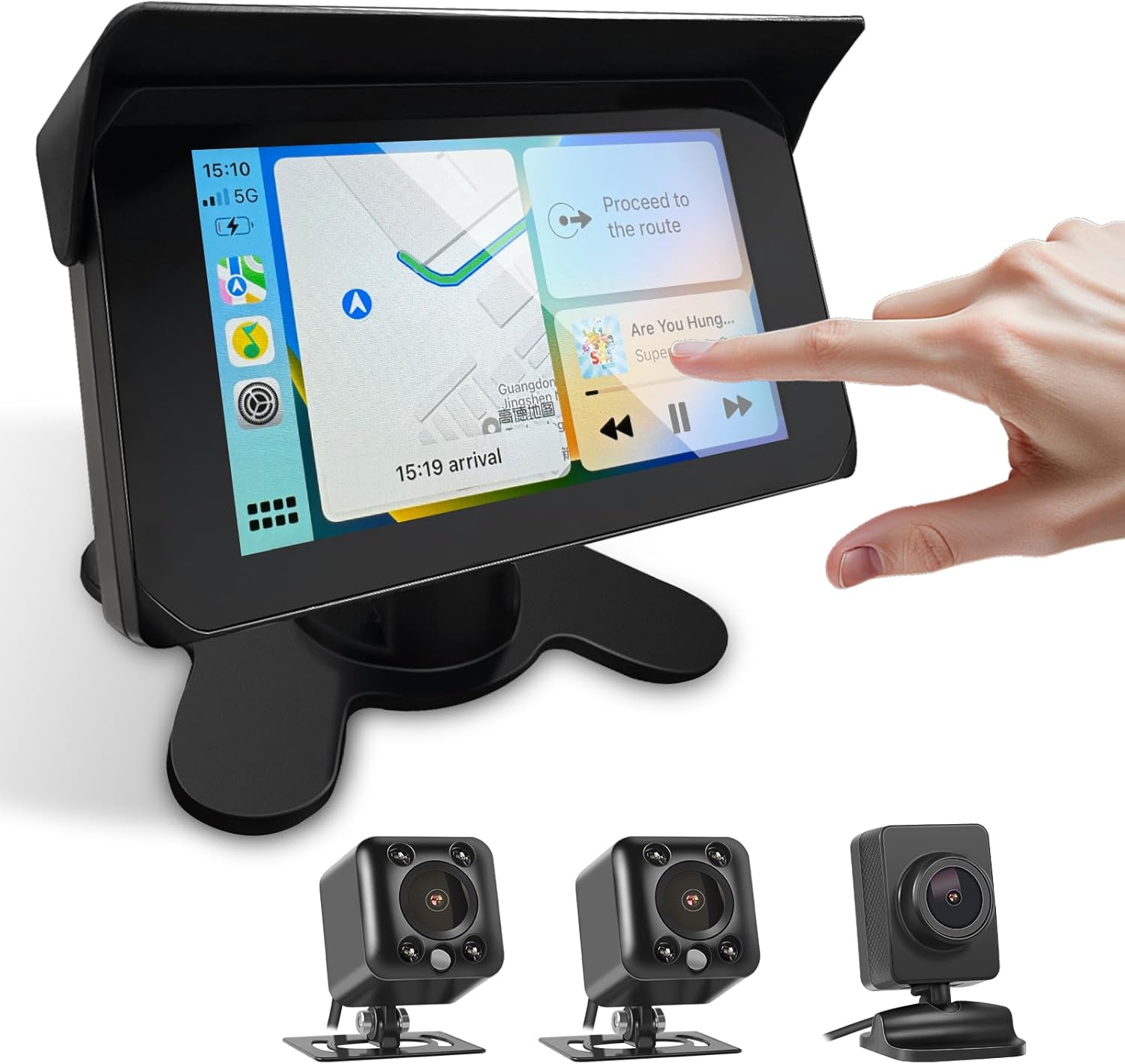 VSYSTO 3-Channel Truck Dash Cam 5.0