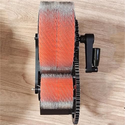Manual Wool Carding Machine, Hand-Cranked Fleece Carders, Fast Color Mixing, Combing, Spinning, Wool Fiber Drum Carding Machine, for DIY Craft Make Felt Animals