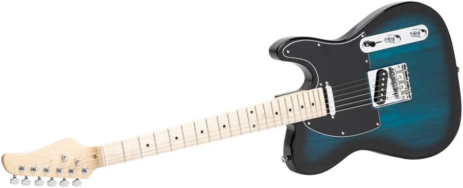Professional-Grade Electric Guitar with Maple Fingerboard, Lightweight Basswood Body, Smooth Satin Finish and Premium Hardware for Beginners and Enthusiasts