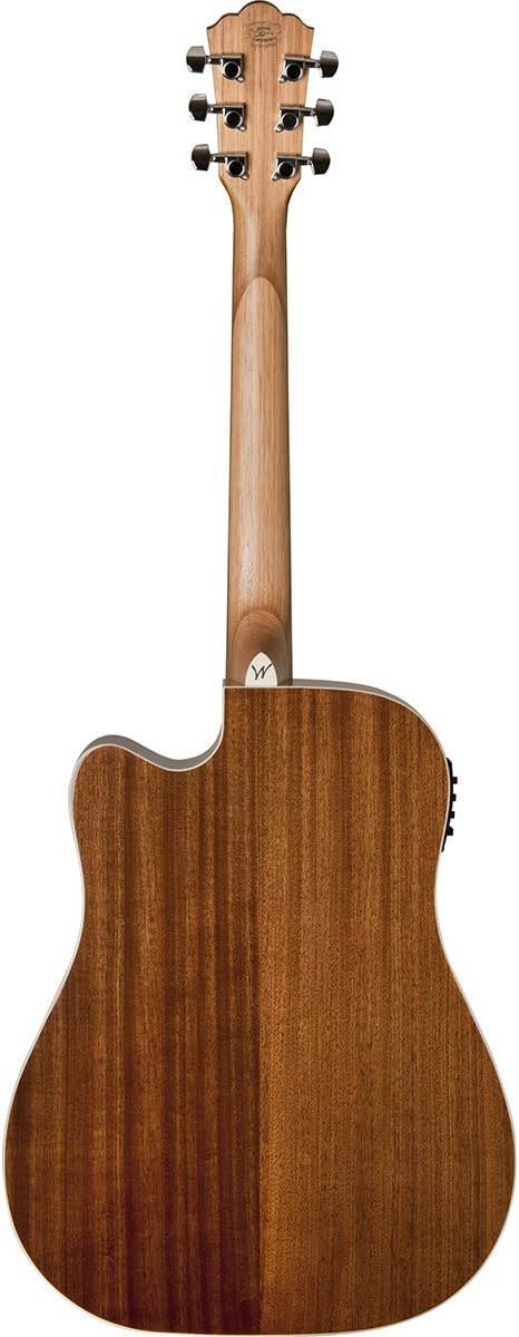 Washburn WD7SCE Harvest Series Solid Sitka Spruce/Mahogany Dreadnought Cutaway Acoustic-Electric Guitar - Natural Gloss