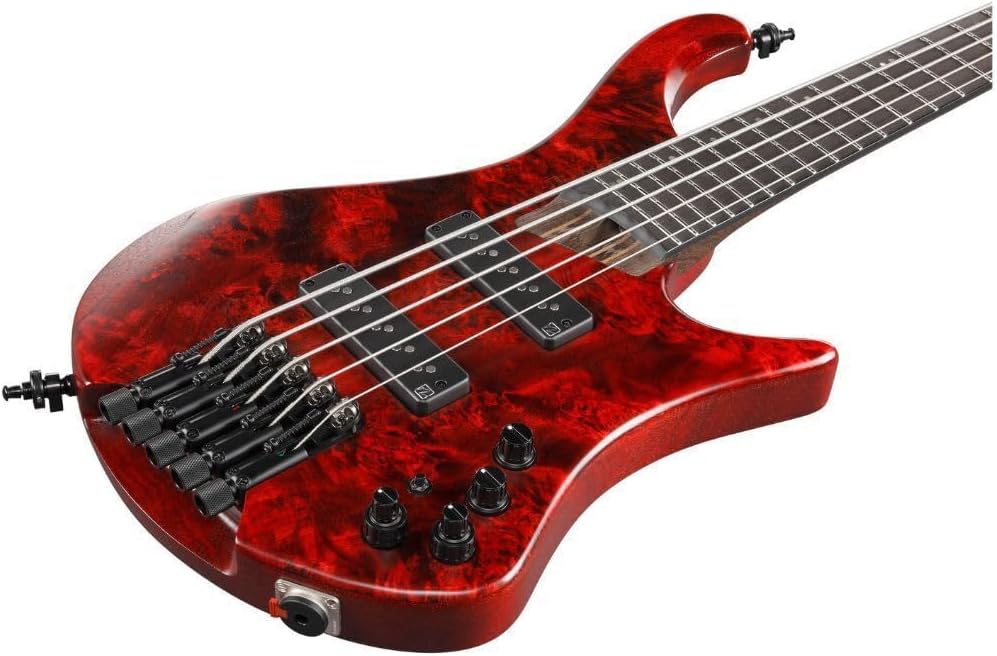 Ibanez EHB Ergonomic Headless 5-string Bass Guitar - Stained Wine Red Low Gloss