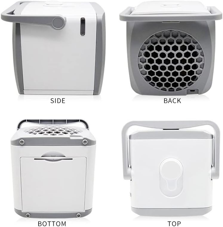 Portable Air Conditioner Cooling Fan Mini Air Cooler Multi-Function Purifier for Home Small Air Conditioning (Color : White, Size : 22 * 13cm) (White 22 * 13cm)