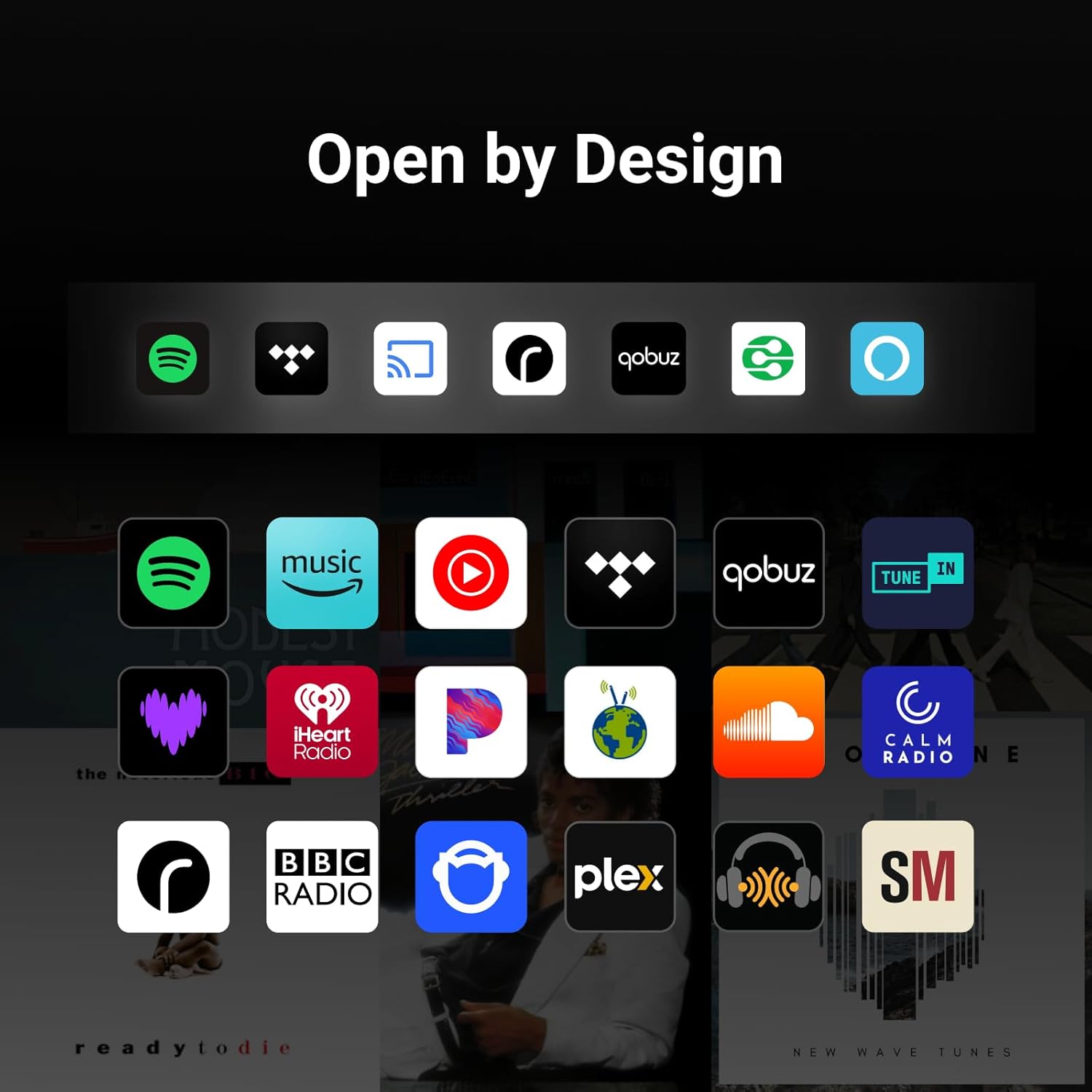 WiiM Sound Smart Speaker with 1.8″ Touch Display, Hi‑Res 24‑bit/192 kHz, AI RoomFit™ Room Correction, 100W Peak, Wi‑Fi 6E/Bluetooth 5.3, Multi‑Room & Stereo Pairing, Remote Included, Black