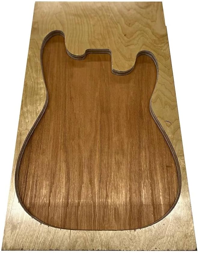Exotic Wood Zone’s Spanish Cedar Semi Explorer Electric/Bass Musical Wood Body Blanks | Guitar Luthier Tonewood Suppliers | Unglued Planed - 24