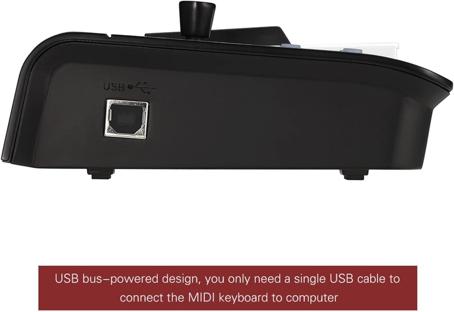 Keyboard Piano 25-Key Compact USB MIDI Keyboard Controller