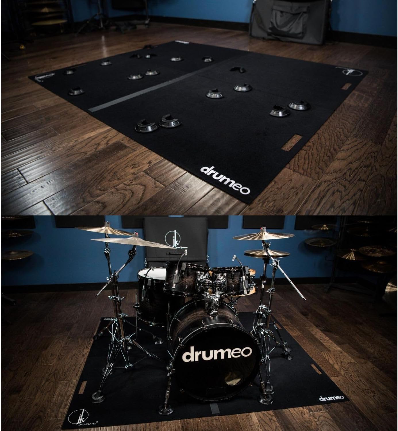 16-Pack Drum Hooves | Stabilize Your Drumset | Non-Slip Drum Accessories | Compatible with Kick Drums, Bass Drums, Pedals | Anchor for Drum Rugs & Mats | Ø4,17 in x 0,98 in