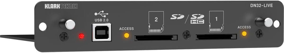 Klark Teknik DN32-LIVE SD/SDHC and USB 2.0 Expansion Module
