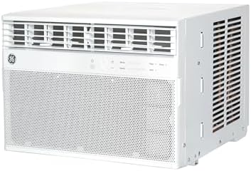GE Window Air Conditioner 8,000 BTU for Rooms up to 350 sq ft., Wi-Fi Enabled, Energy-Efficient Cooling for Medium Rooms, Easy Install Kit, Control Using Remote or Smartphone App, White