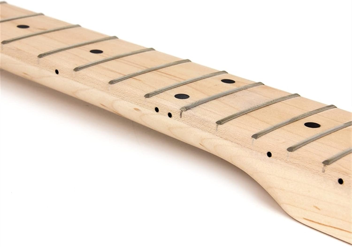 TSTS Electric Guitar Neck Paddle Head Rosewood On Maple 22 Frets Dot Inlay Unfinished Guitar ​Neck Replacement