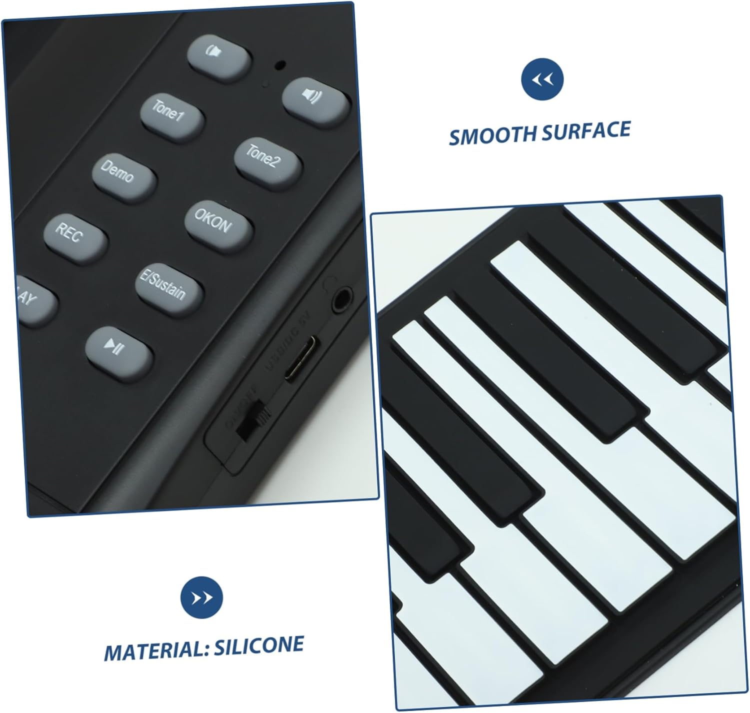 DECHOUS Key Portable up Piano Lightweight Electronic Keyboard Built Speakers for Beginners and Easy to Carry for Music