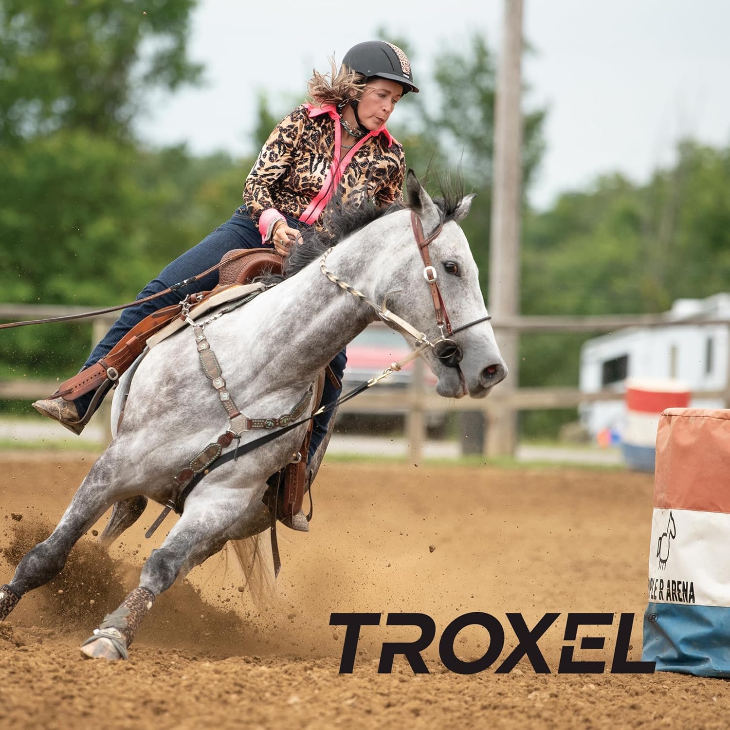 Troxel Spirit Full Coverage Horse Riding Helmet, Low-Profile Adjustable Design, Safety Horseback Riding Gear
