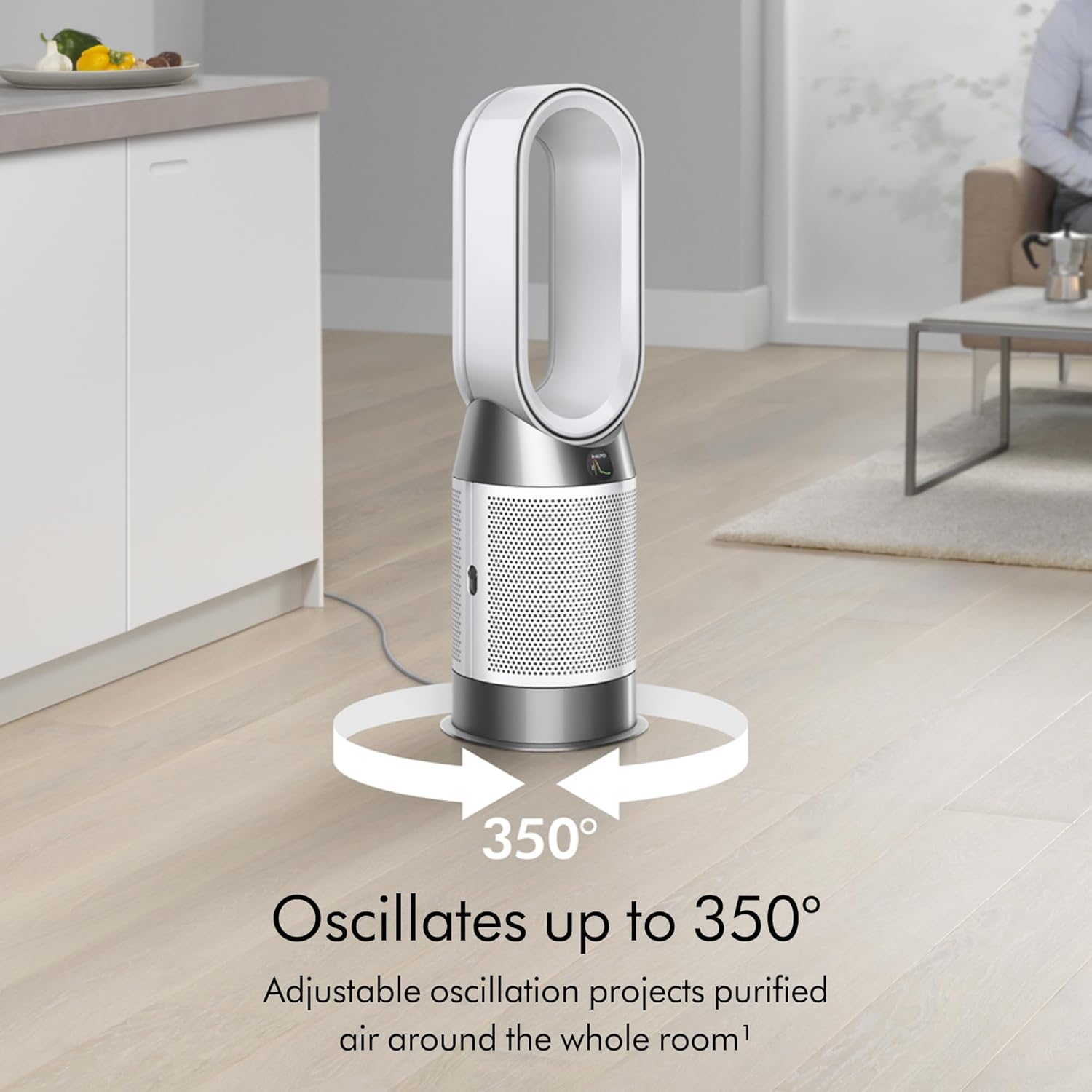 Dyson Purifier Hot+Cool Gen1 HP10 - HEPA Air Purifier, Fan & Heater, 350° oscillation, 10 levels, bladeless (White)