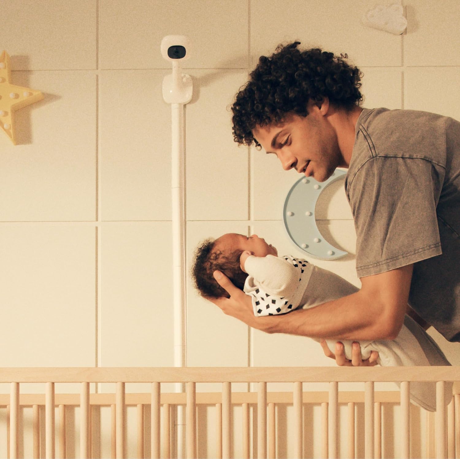 Nanit Pro Baby Monitor Wall Mount Accessory – Baby Camera Wall Mount for Crib, Space-Saving Baby Monitor Holder & Camera Mount (Camera Sold Separately)