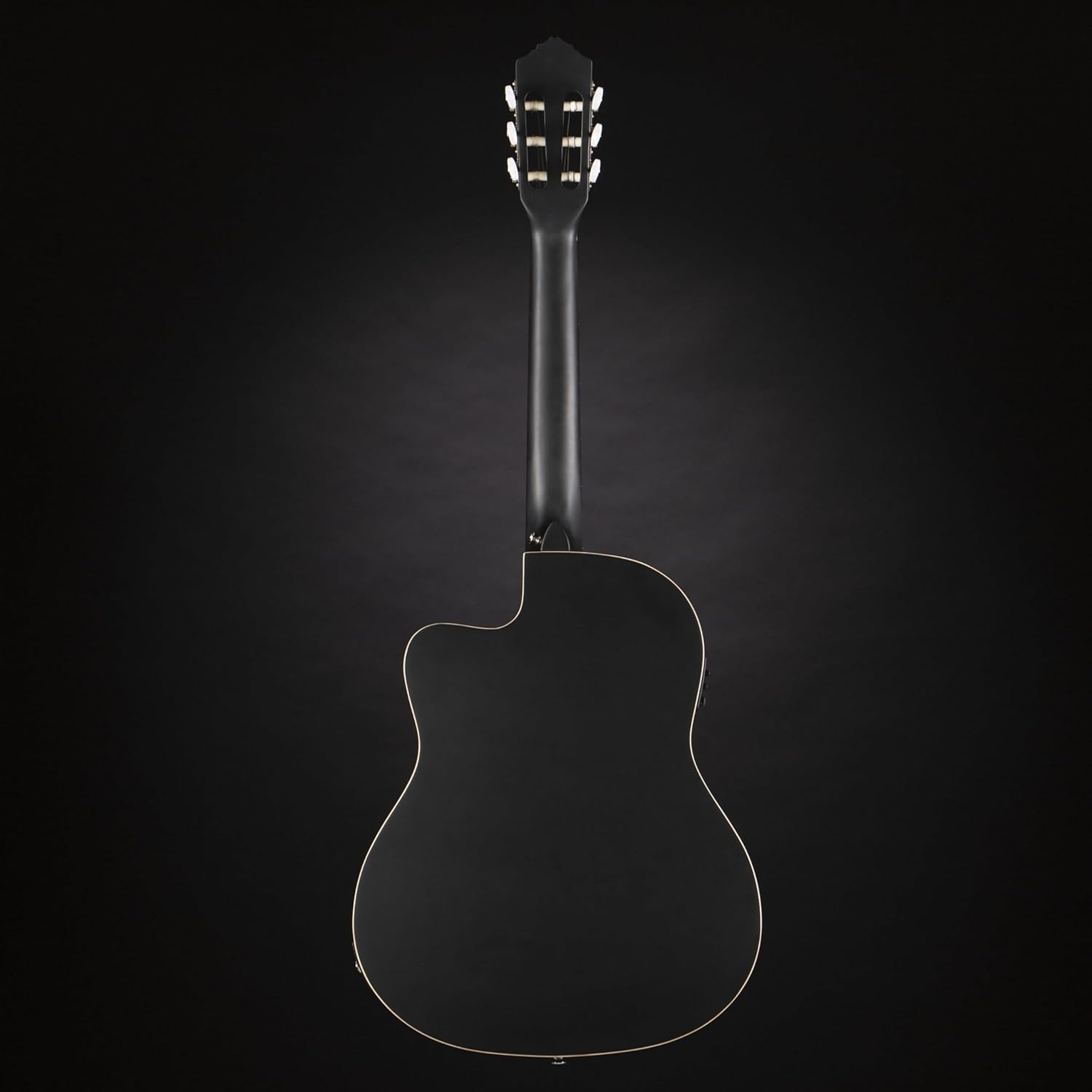 RCE125SN-SBK Family Series Thinline Acoustic Electric Nylon Classical 6-String Guitar w/Free Bag