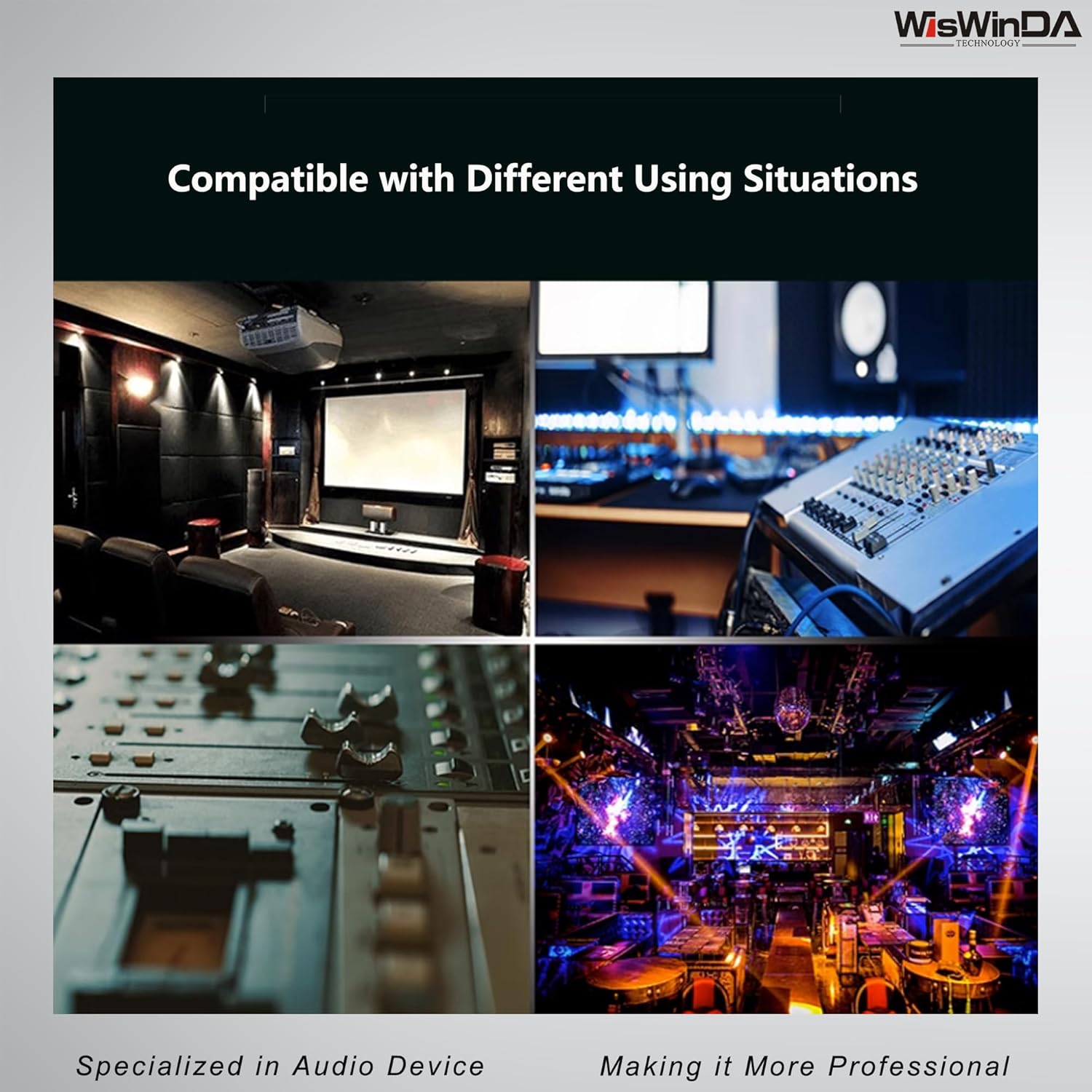 Pro Max2 2Channels XLR/RCA/TS/TRS Passive Hum Eliminator Box for Audio Equipments Ground Loop Isolator Noise Filter for Different Audio Systems Using (WDISO-Pro Max2)