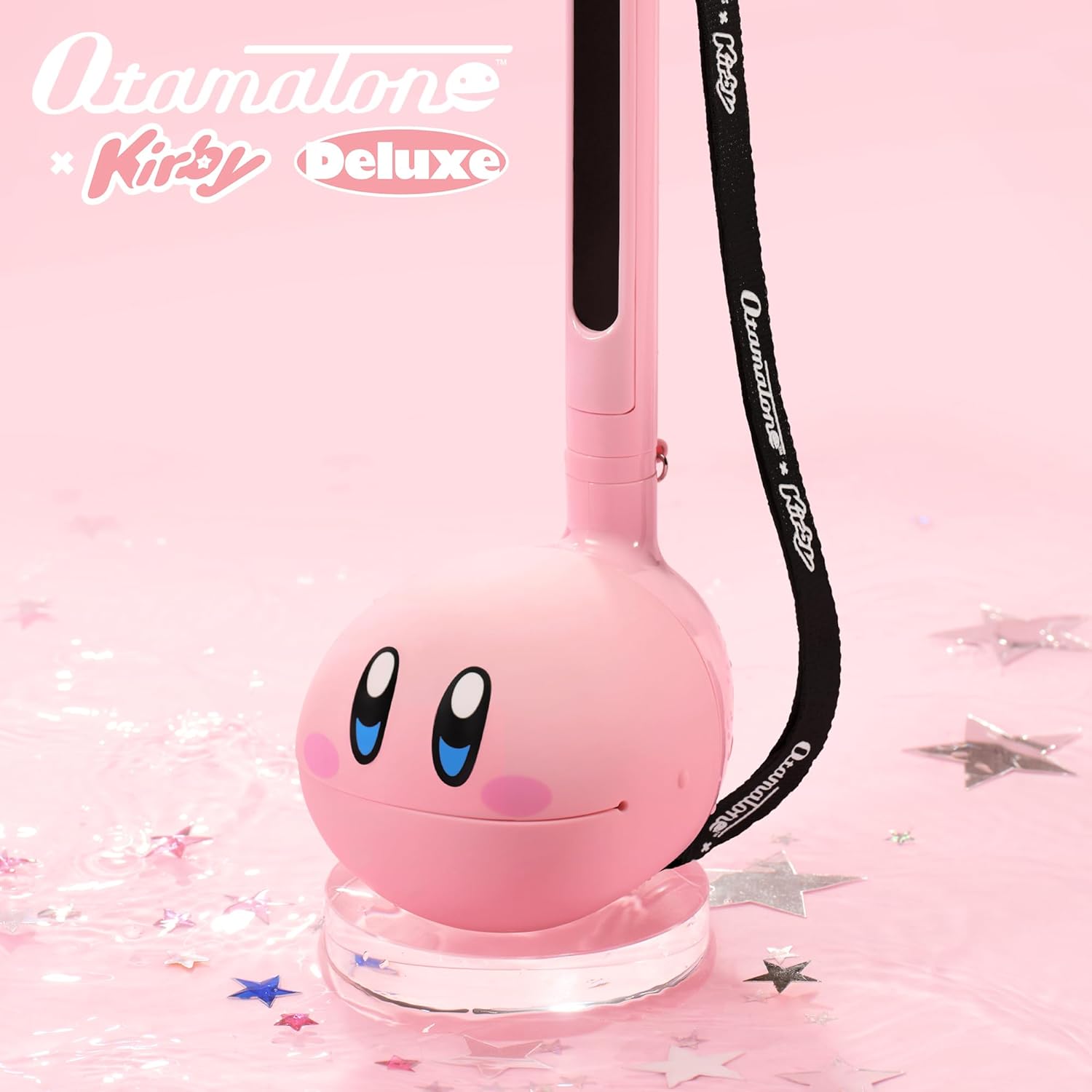 Otamatone Deluxe Japanese Musical Instrument Portable Music Synthesizer from Japan by Maywa Denki Studio Award Winning, Educational Fun Gift for Children, Teens & Adults - Kirby (English Manual)
