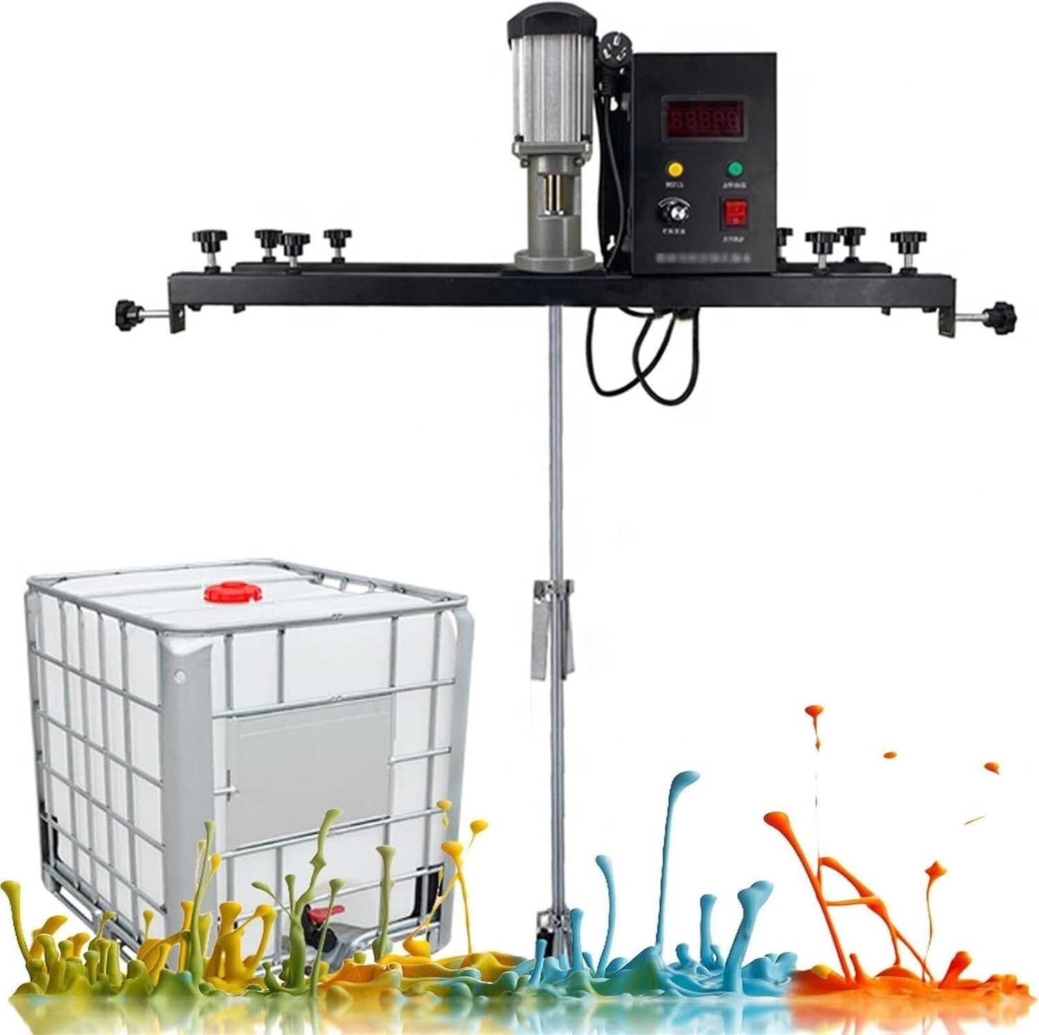 Agitator,980W Electric Tank Mixer Machine with Support Hanger,Paint Mixing Equipment,for Ink Dissolver Agitator