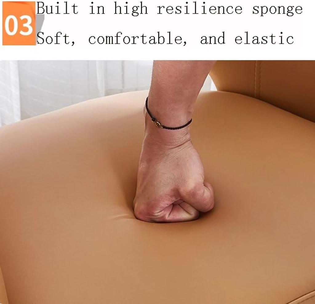 WKWKW Kitchen Dining Chairs Arm Chairs Set of 6 Wear Resistant Leather Kitchen Chairs Carbon Steel Legs Office Lounge Chair(Red)