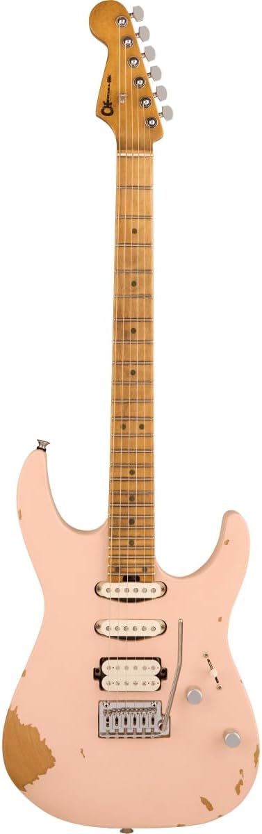 Charvel Rick Graham Signature Pro-Mod DK24 2PT CM MPL Electric Guitar - Worn Shell Pink