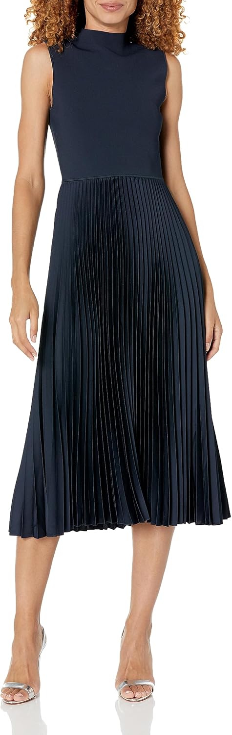 Theory Women's Pleated Combo Dress