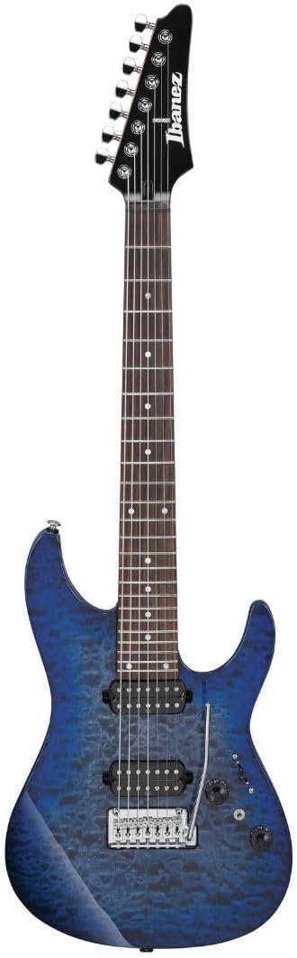 Ibanez Premium AZ427P2QM 7-string Electric Guitar - Twilight Blue Burst