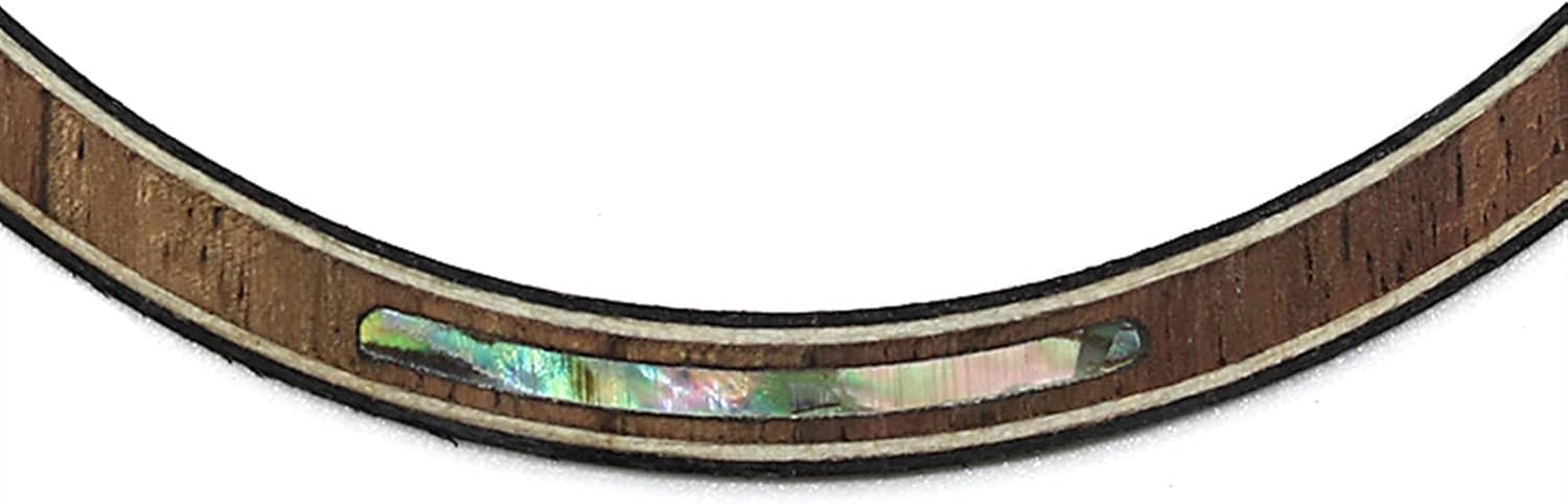 FLFL Four-String Guitar Sound Hole Circle Rosewood Maple Abalone Color Shell Mosaic Caliber Guitar Parts (Color : 104)