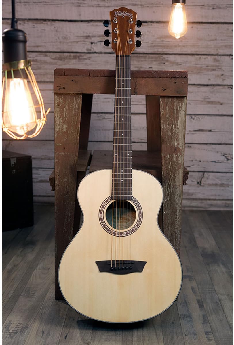 Washburn Apprentice G-Mini 5 with Gig Bag, Acoustic Guitar, Natural