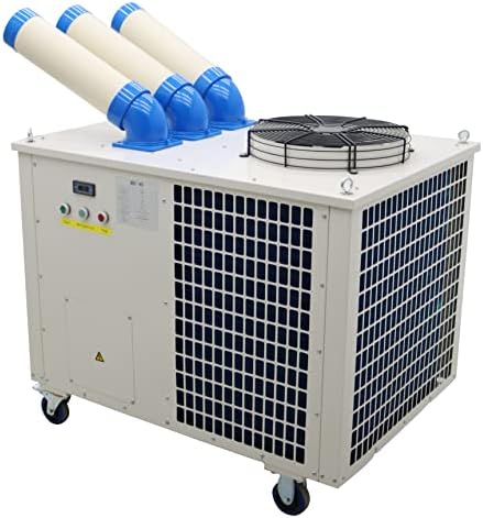 TECHTONGDA Industrial Spot Cooler Air Conditioner Commercial Mobile Outdoor Cooling Aircon 220V Column Outlet 1550m³/h Air Flow