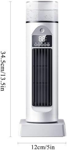 Portable Air Conditioner, Evaporative Air Cooler With Remote, 6 Higher Speeds With 150ml Water Tank, For Desk, Home, Bed And Living Room(B)