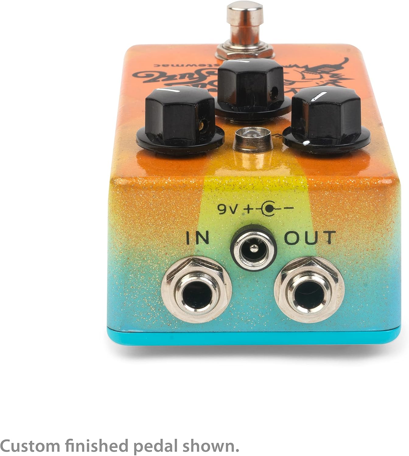 StewMac Sun Fuzz DIY Electric Guitar Pedal Kit, With White Enclosure, Inspired By Analogman Sun Face (12252-W)