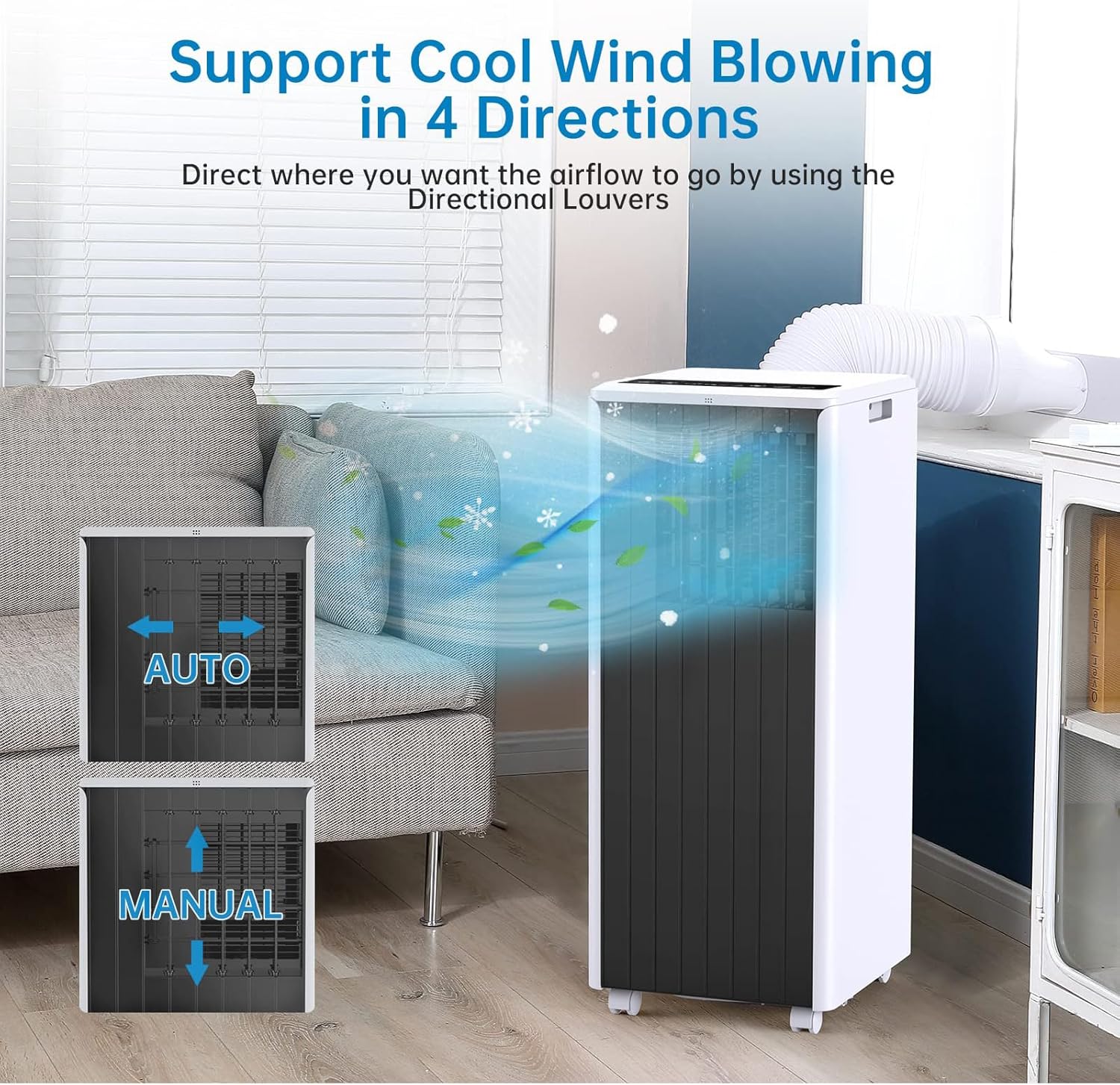 OMTech PHO_0XHWJFXX Portable Air Conditioner, Gray