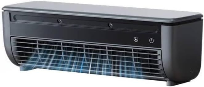 Saker Portable Air Conditioner,Mini AC Cooler for Kitchen - Portable Air Conditioner Fan w/Cool Mist, Battery-Powered, Wall Mountable, Easy Clean (grey)