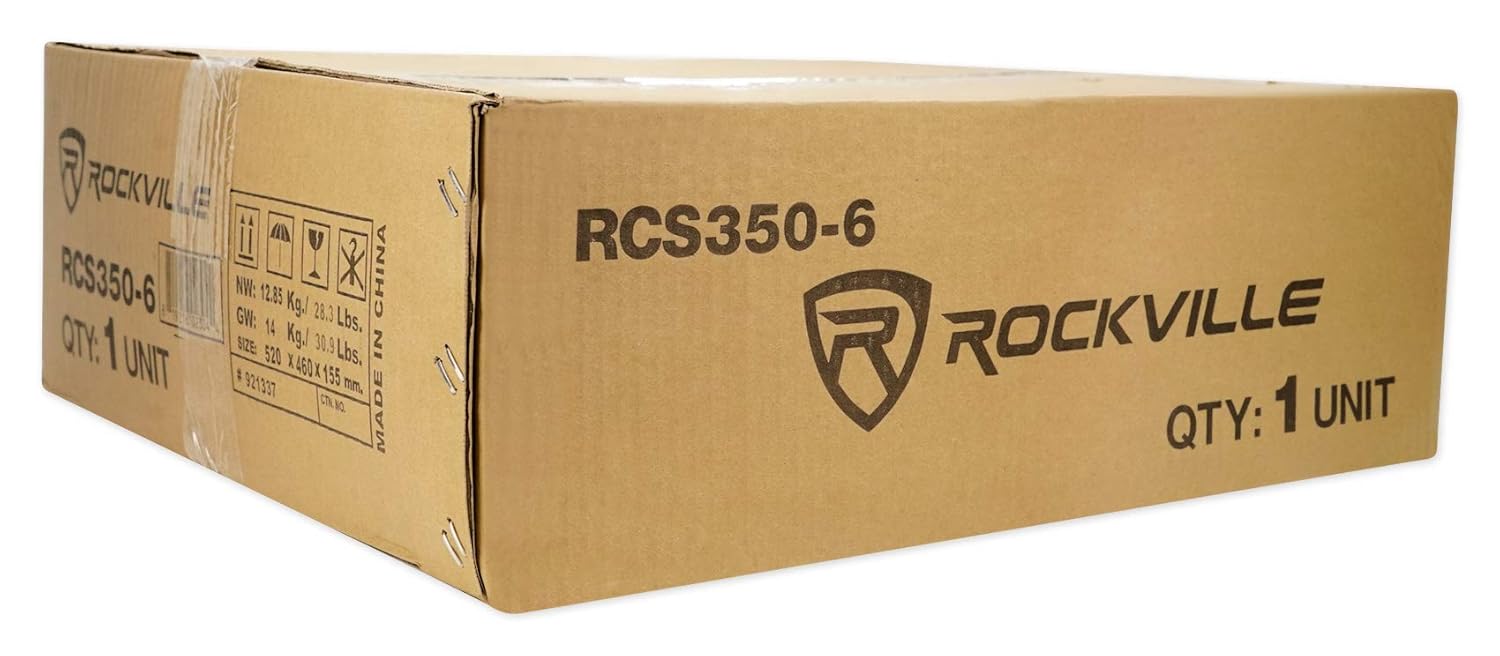 Rockville RCS350-6 350W 6 Zone 70V Commercial Amplifier, Bluetooth, USB, Optical, Rack Mount, for Restaurants and Offices