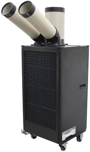 220V Industrial Air Conditioner 550m³/h Spot Cooler Commercial Portable Mobile Air Conditioner, 12000BTU/H 1100W