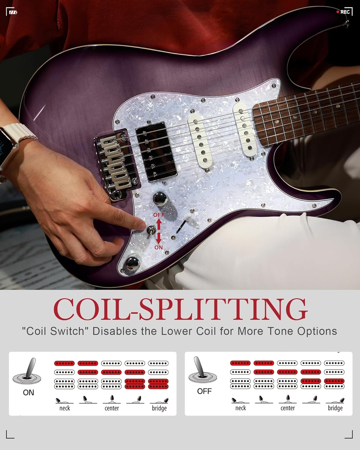 AKLOT Veltrix Electric Guitar Kit with Mini Electric Guitar Amp