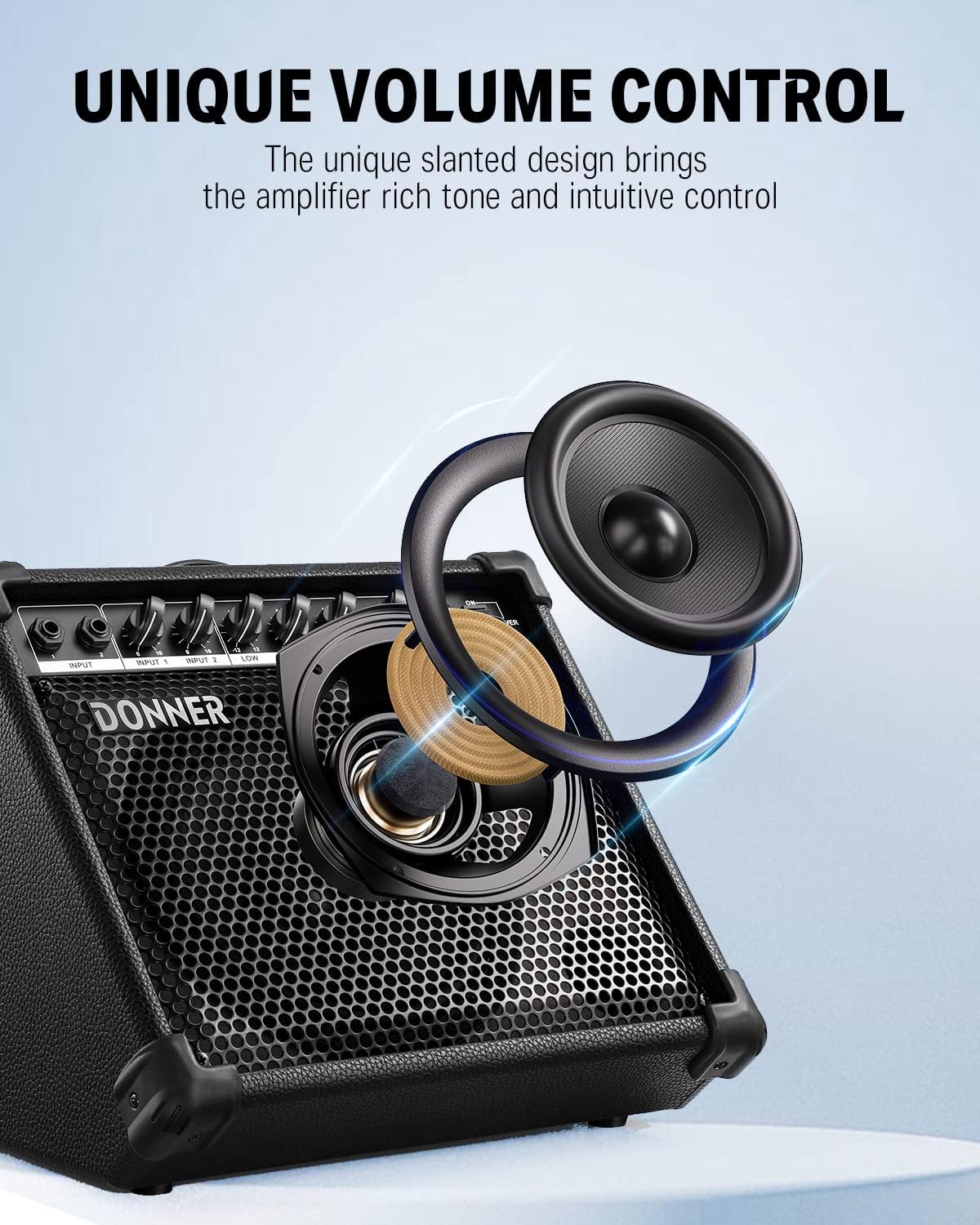 Donner DKA-20 Keyboard Amplifier+Donner Folding Keyboard Stand