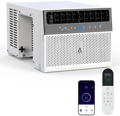 Window Air Conditioner,6000 BTU U-Shaped & Air Conditioner Window Unit,Window Ac - Ultra Quiet, Energy Efficient, Cools Up To 350 Sq.Ft.-App Control,6 Modes,Sleep Mode,For Bedroom,Office,Room