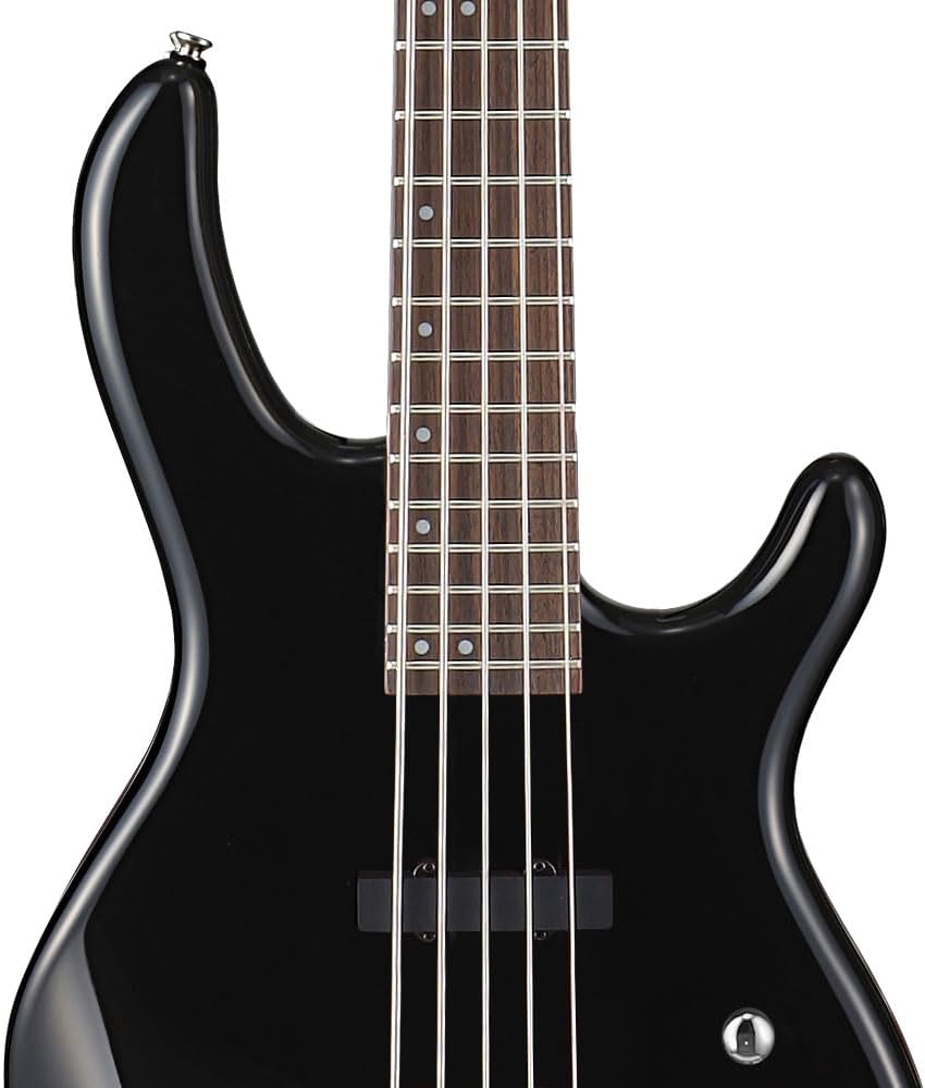 Cort ACTIONBASSVPLUSBK Action Bass V Plus 5 String Guitar, Black