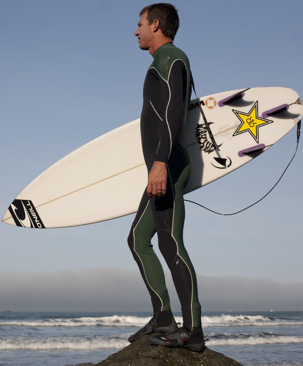 O'Neill Heat 5mm Round Toe Neoprene Boot with Textured Rubber Sole for Cold Water Surfing, Paddleboarding, Snorkeling