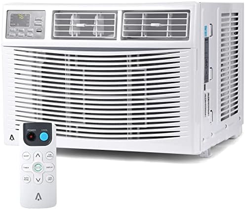 Smart Window Air Conditioner,10000BTU Smart Air Conditioner Window Unit Remote/App Control and Dehumidify Function,Ideal for Rooms Up to 450 Square Feet, Low Noise