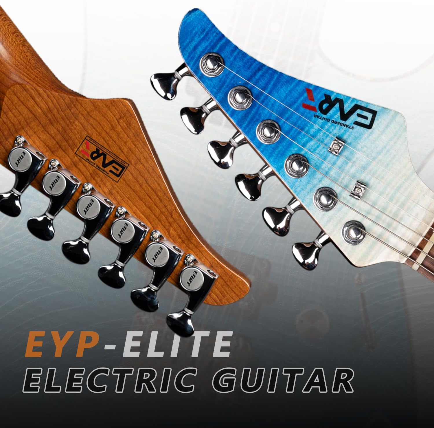 EART EYP-Elite Soild Body Electric Guitar with Roasted Mahogany Custom Artones-HBC115 Pickups NK-Arch-Top Body,Gloss Body Electric Guitar