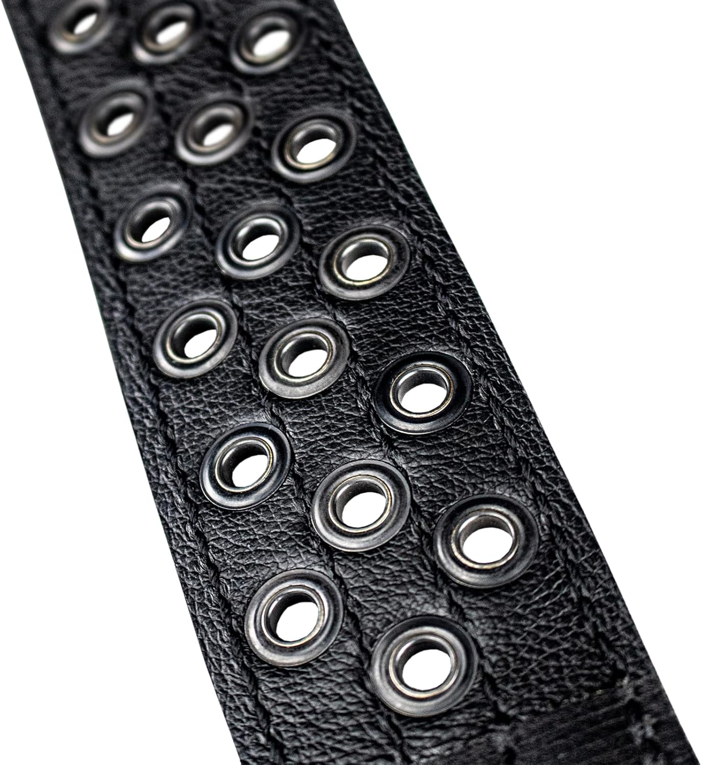 Sawtooth Lunar Halo 2” Wide Leather Guitar Strap Hand Crafted in The U.S.A. (ST