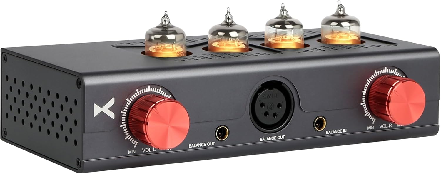 xDuoo MT-604 Balanced Tube Amplifier Headphone amp - Four 6J1 Tubes for pre-amp, Transistor for Class-A Amplifier