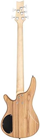 Home GIB Electric 5 String Bass Guitar Full Size Bag Strap Pick Connector Wrench Tool Burlywood 3-7 Days Delivery