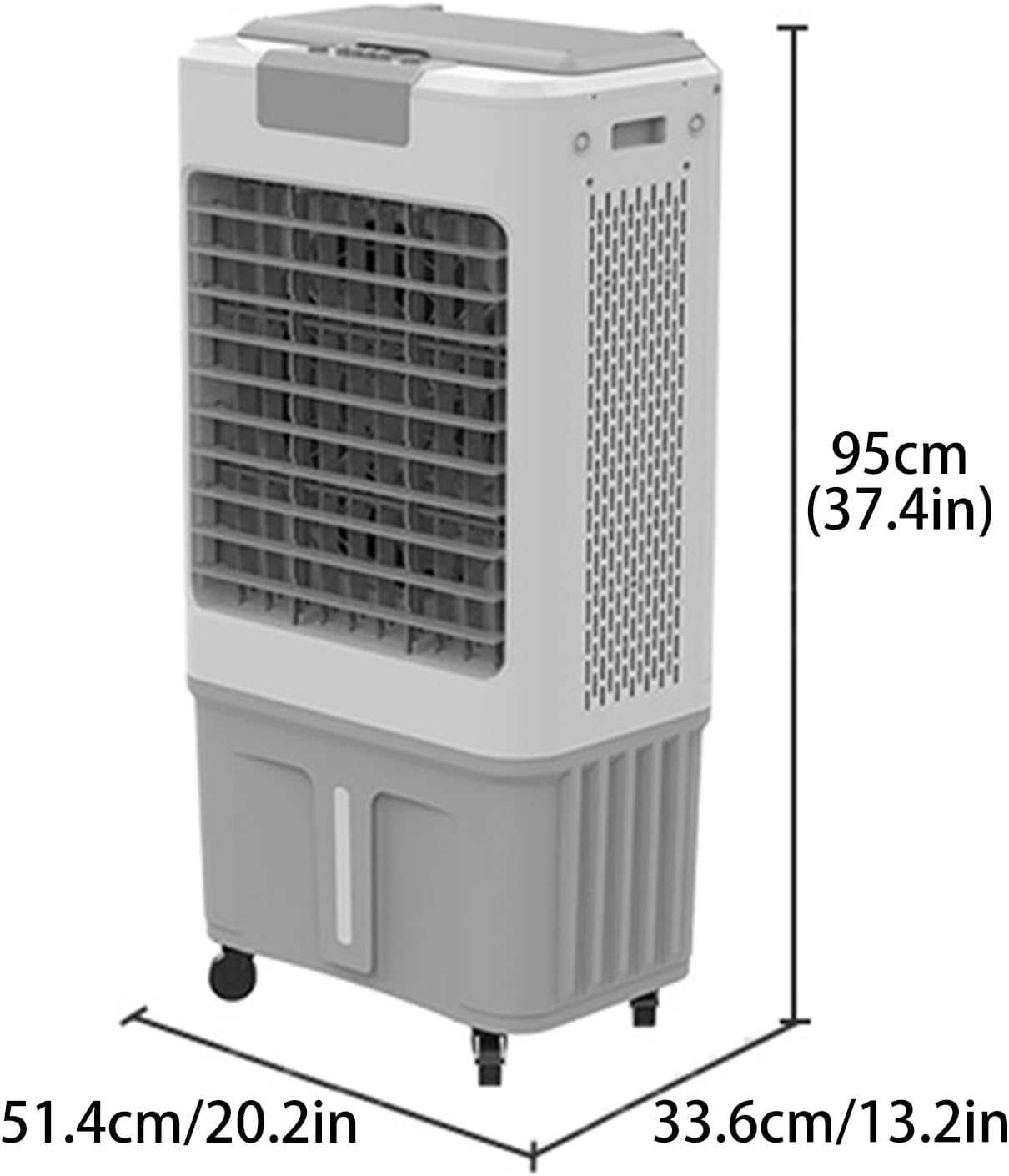 Windowless Air Conditioner, Portable Swamp Cooler with Water Tank and Ice Packs, 3 Speeds Evaporative Air Cooler for Room Office