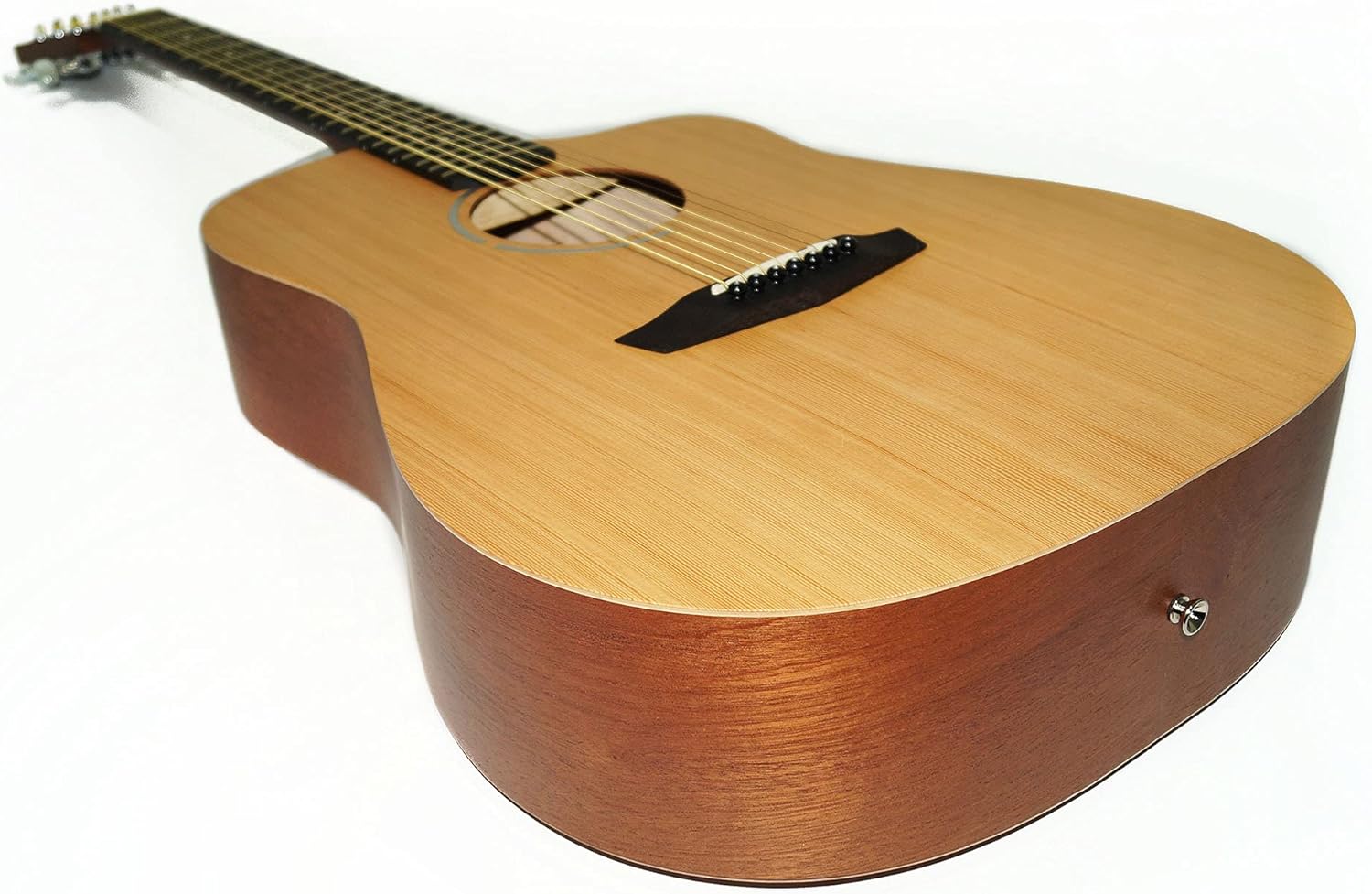 Acoustic guitar, Ukrainian Seven 7 String Guitar, Сutaway, Sand, Natural Wood made in Ukraine, Original Acoustic Guitar, Wonderful Sound, Gift Hobby Musical Instrument