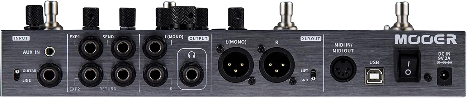 MOOER GE300 Lite Guitar Amp Modelling Multi Effects Processor, FX LOOP, Cab Sim, IR Loader, Tone Capture, Full Complement of Classic and Modern Effects for Stage and Studio